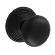 High quality image of Carlisle Brass - Delamain Ringed Knob - Matt Black | Sku. dk39cmb | Trade Door Handles.