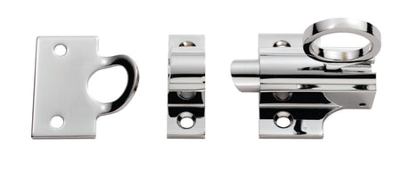 High quality image of Carlisle Brass - Fan Light Catch - Polished Chrome | Sku. dk42cp | Trade Door Handles.