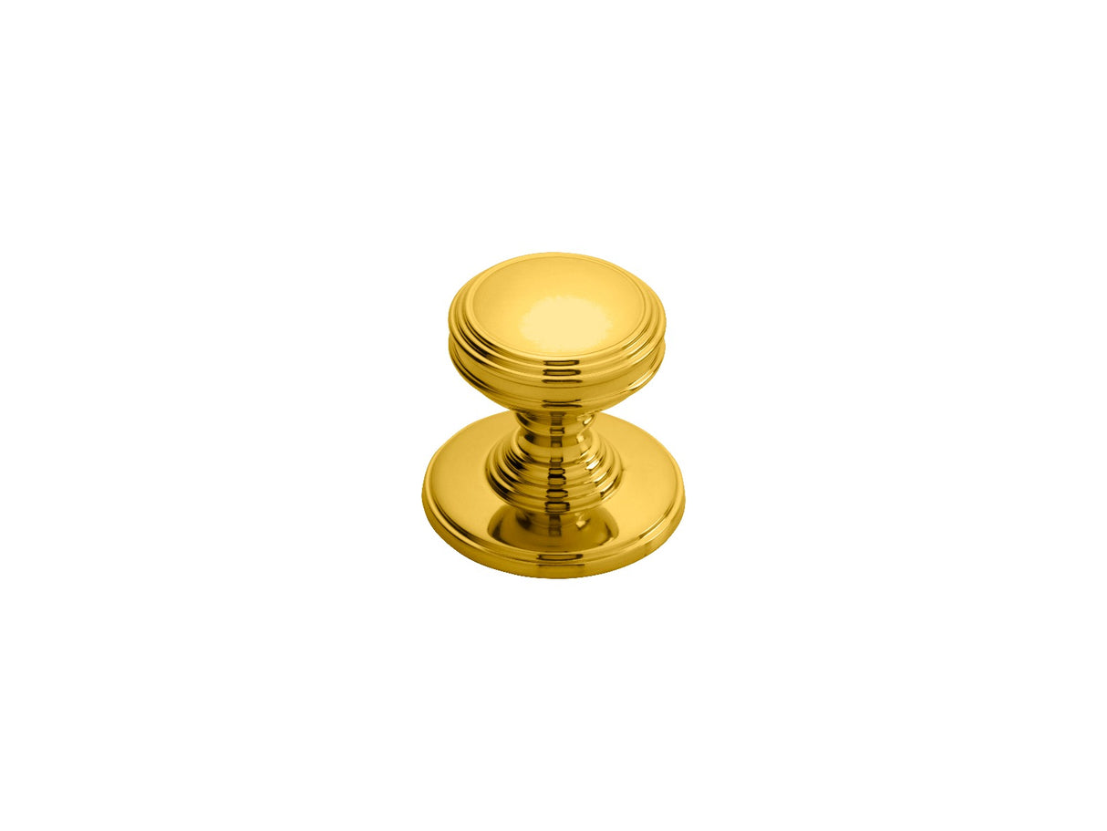 High quality image of Delamain - Plain Knob 25mm - Polished Brass | Sku. dk47b | Trade Door Handles.