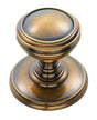 High quality image of Delamain - Plain Knob 25mm - Florentine Bronze | Sku. dk47bfb | Trade Door Handles.
