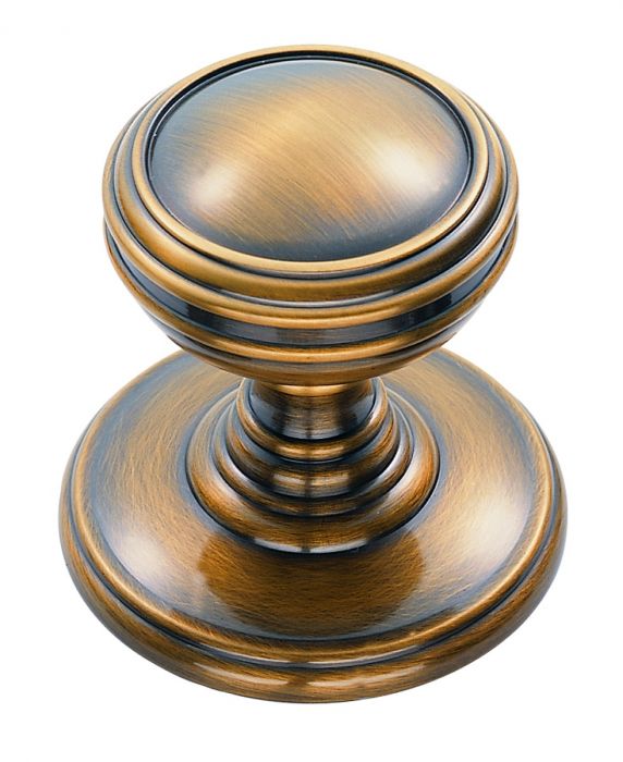 High quality image of Delamain - Plain Knob 38mm - Florentine Bronze | Sku. dk47dfb | Trade Door Handles.