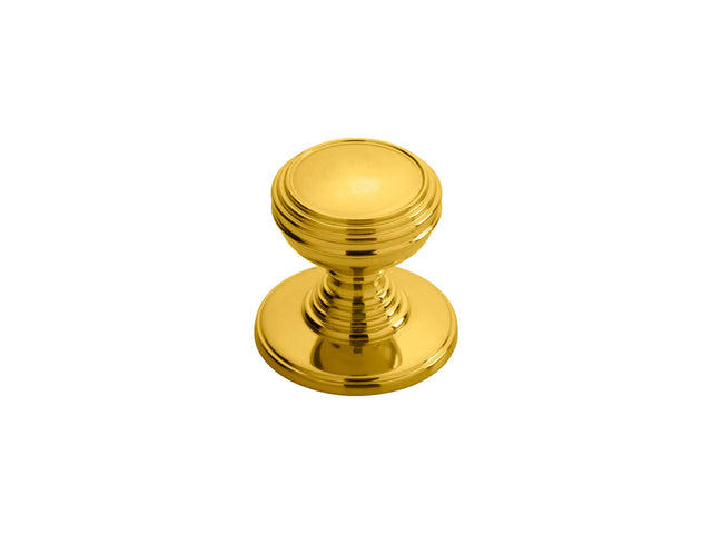 High quality image of Delamain - Plain Knob 30mm - Polished Brass | Sku. dk47c | Trade Door Handles.