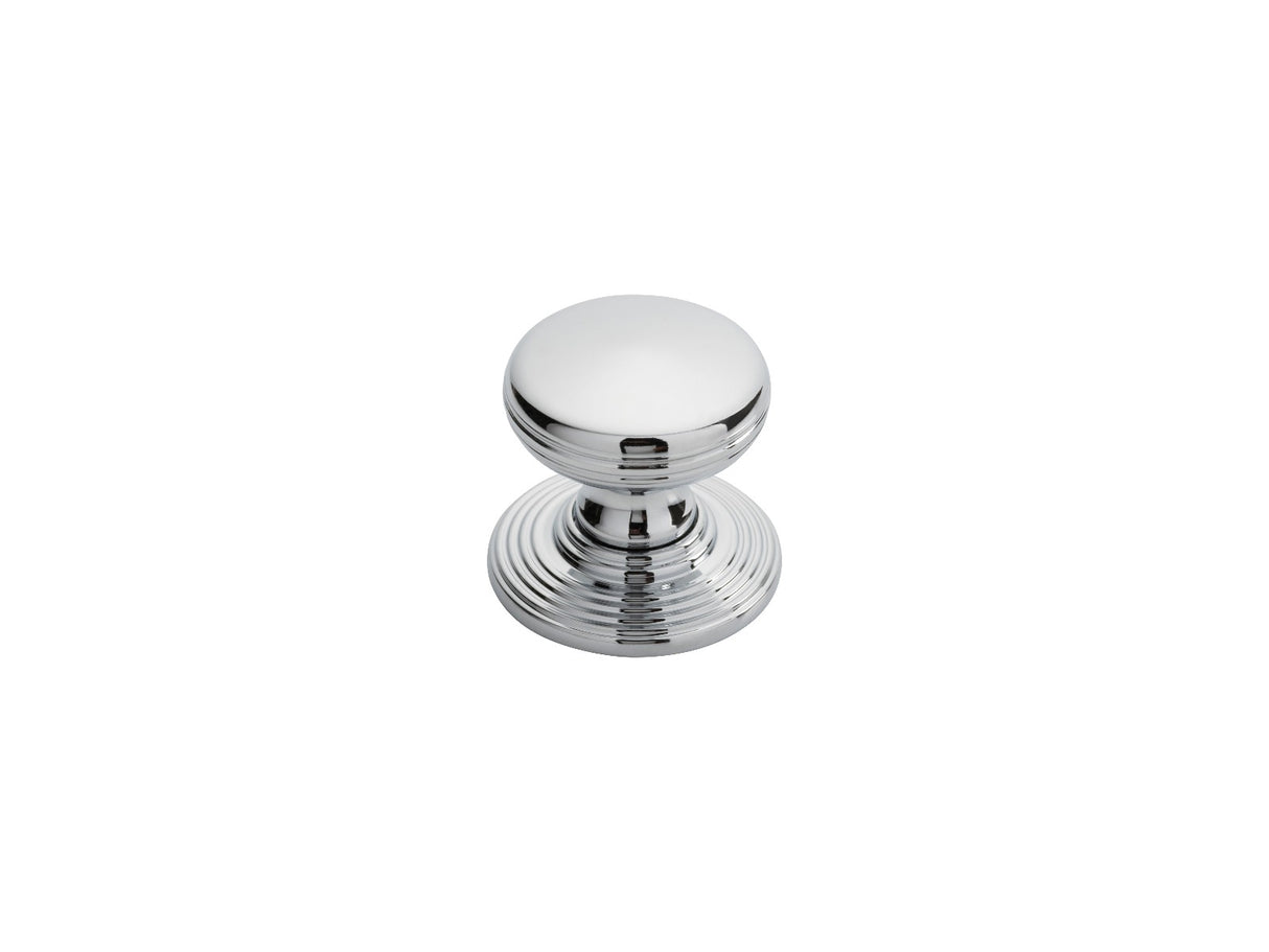 High quality image of Delamain - Ringed Knob 28mm - Polished Chrome | Sku. dk49bcp | Trade Door Handles.