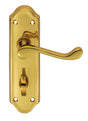 High quality image of Carlisle Brass - Ashtead Lever on WC Backplate - Polished Brass | Sku. dl18wc | Trade Door Handles.