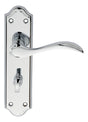 High quality image of Carlisle Brass - Madrid Lever on WC Backplate - Polished Chrome | Sku. dl192cp | Trade Door Handles.