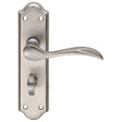 High quality image of Carlisle Brass - Madrid Lever on WC Backplate - Satin Chrome | Sku. dl192sc | Trade Door Handles.