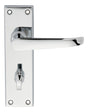 High quality image of Carlisle Brass - Victorian Ascot Lever on WC Backplate - Polished Chrome | Sku. dl30wccp | Trade Door Handles.