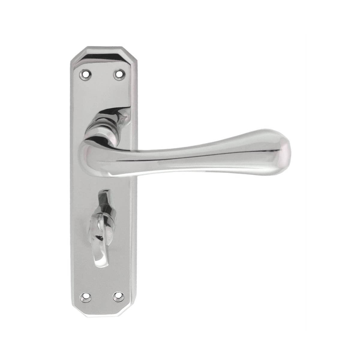 High quality image of Carlisle Brass - Eden Lever on WC Backplate - Polished Chrome | Sku. dl412cp | Trade Door Handles.