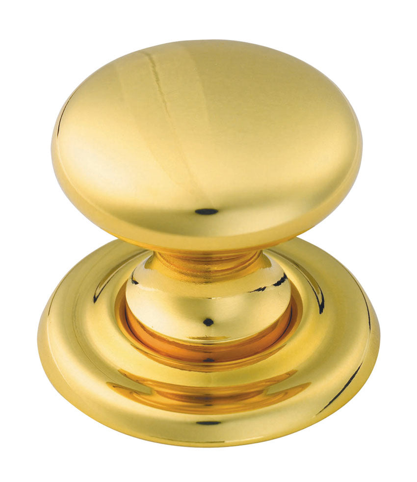 High quality image of FTD - Victorian Knob 32mm - Polished Brass | Sku. dl47b | Trade Door Handles.
