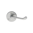 High quality image of Carlisle Brass - Victorian Scroll Lever on Round Rose - Satin Chrome | Sku. dl56sc | Trade Door Handles.