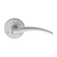 High quality image of Carlisle Brass - Victorian Wing Lever on Round Rose - Satin Chrome | Sku. dl66sc | Trade Door Handles.