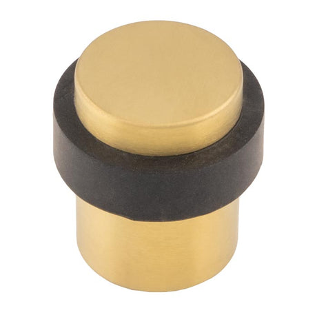 High quality image of Carlisle Brass - Steelworx Floor Mounted Pedestal Door Stops - Satin PVD | Sku. dsf1030spvd | Trade Door Handles.