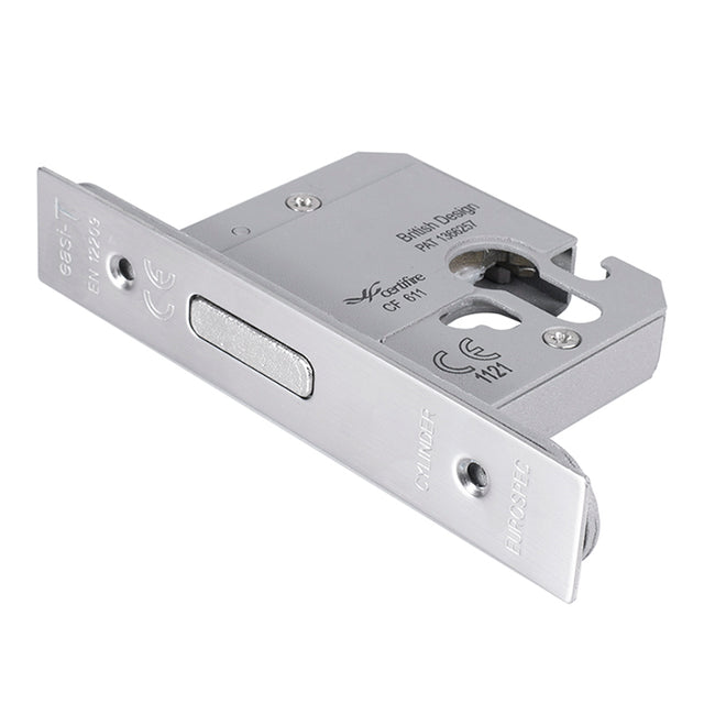 High quality image of Eurospec - Euro Profile High Security Cylinder Deadlock (replacement lock case o | Sku. edbl5025sss | Trade Door Handles.