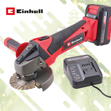 Einhell 18V Power X-Change Brushless Angle Grinder Kit 115mm - 1 x 4.0Ah