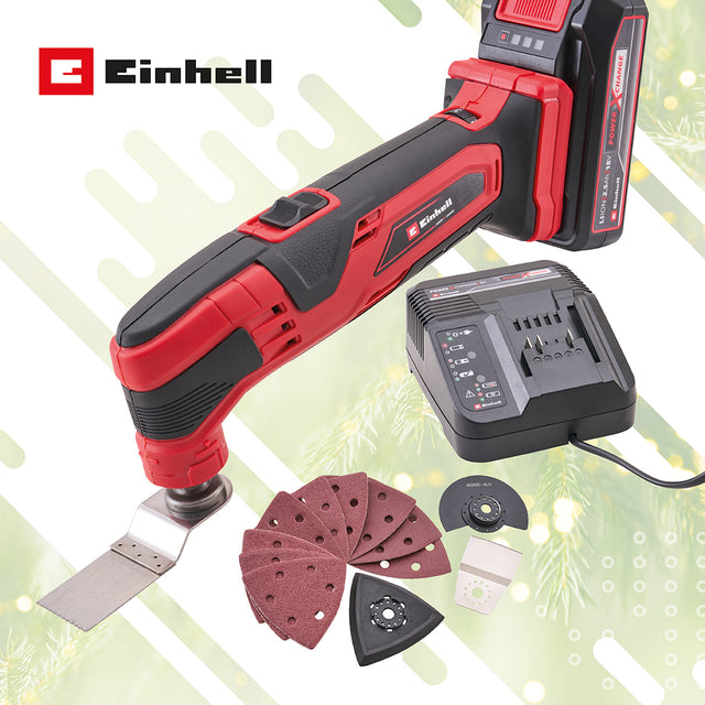 Einhell 18V Power X-Change Cordless Multi-Tool Kit - 1 x 2.5Ah