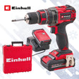 Einhell TE-CD 18/50 Li BL Brushless Combi Drill Kit - 2 x 2.0Ah Batteries