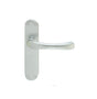 High quality image of Manital - Ibra Lever on Latch Backplate - Satin Chrome | Sku. el12sc | Trade Door Handles.