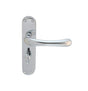 High quality image of Carlisle Brass - Ibra Lever On Backplate - Bathroom 57Mm C/C - Polished Chrome | Sku. cbl13cp | Trade Door Handles.