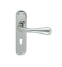 High quality image of Manital - Astro Lever on Lock Backplate - Polished Chrome | Sku. el21cp | Trade Door Handles.