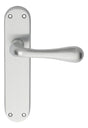 High quality image of Manital - Astro Lever on Latch Backplate - Satin Chrome | Sku. el22sc | Trade Door Handles.