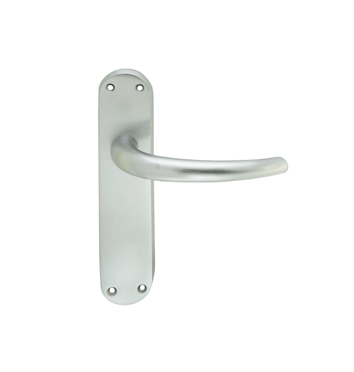 High quality image of Manital - Lilla Lever on Latch Backplate - Satin Chrome | Sku. el32sc | Trade Door Handles.