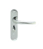 High quality image of Manital - Lilla Lever on WC Backplate - Polished Chrome | Sku. el33cp | Trade Door Handles.