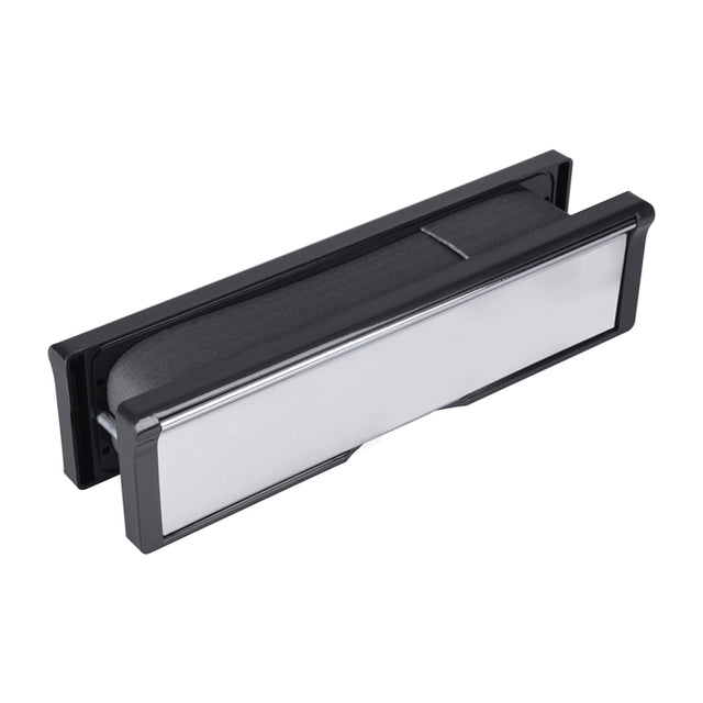 High quality image of Eurospec - Intumescent Letterbox Assemblies 305 x 56mm. - Polished Chrome | Sku. es305 | Trade Door Handles.