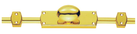High quality image of Carlisle Brass - Espagnolette Bolt - Oval Knob Set - Polished Brass | Sku. es34 | Trade Door Handles.