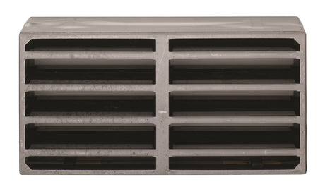High quality image of Eurospec - Intumescent Air Transfer Vent Grille 112 x 225mm - Silver | Sku. es403 | Trade Door Handles.