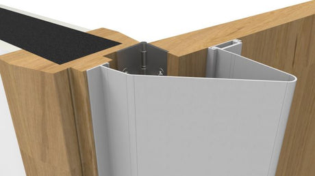 High quality image of Eurospec - Hinge Guards Finger Protectors White Rear - White | Sku. es800 | Trade Door Handles.