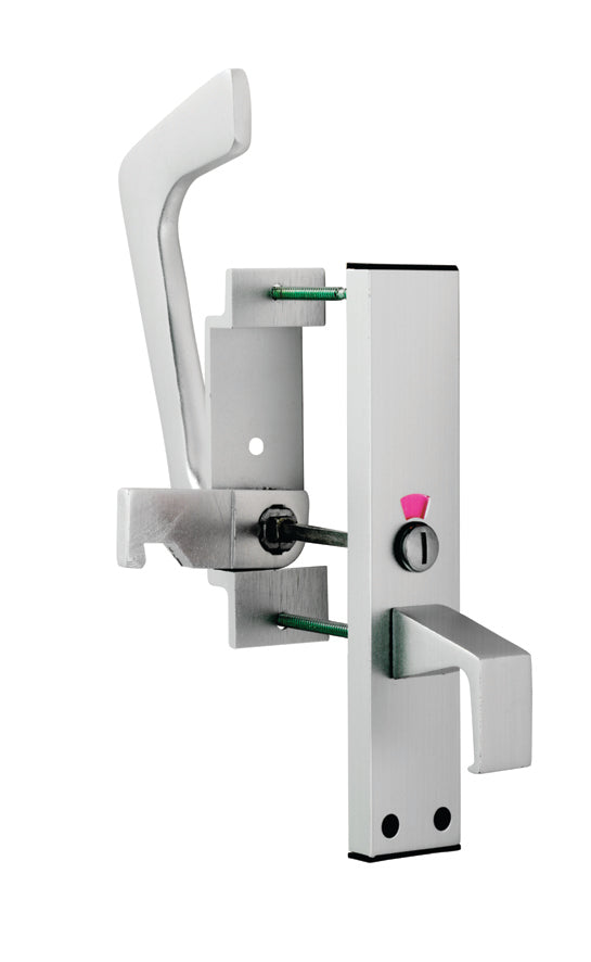 High quality image of Eurospec - Disabled Toilet Handle Set SAA - Satin Anodised Aluminium | Sku. est9625saa | Trade Door Handles.