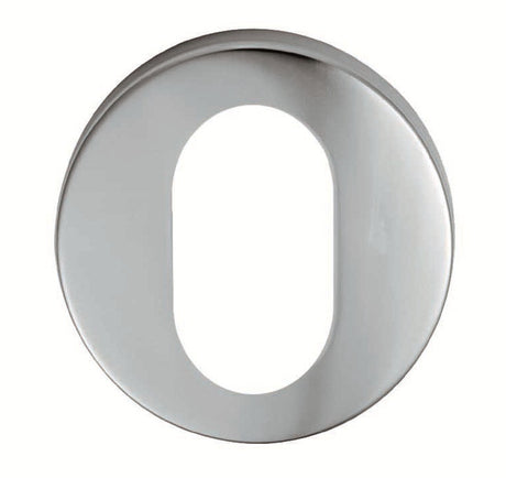 High quality image of Eurospec - Oval profile Escutcheon - Satin Anodised Aluminium | Sku. esu9005saa | Trade Door Handles.