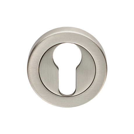 High quality image of Carlisle Brass - Euro Escutcheon - Satin Nickel | Sku. eul001sn | Trade Door Handles.