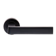 High quality image of Carlisle Brass - Sasso Lever on Rose - Matt Black | Sku. eul010mb | Trade Door Handles.