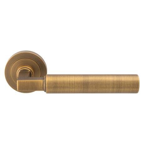 High quality image of Carlisle Brass - Amiata Lever on Rose - Antique Brass | Sku. eul040ab | Trade Door Handles.