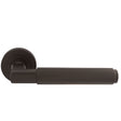 High quality image of Carlisle Brass - Masano Lever On Rose - Matt Bronze | Sku. eul070mbrz | Trade Door Handles.