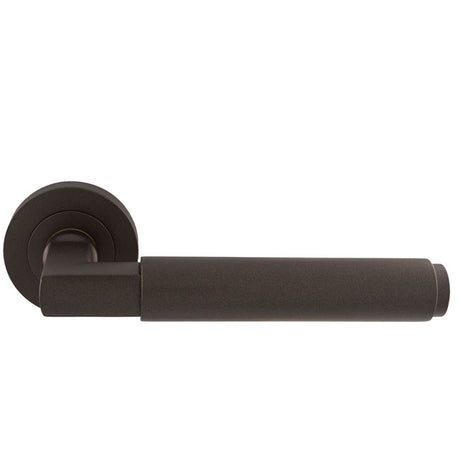 High quality image of Carlisle Brass - Masano Lever On Rose - Matt Bronze | Sku. eul070mbrz | Trade Door Handles.