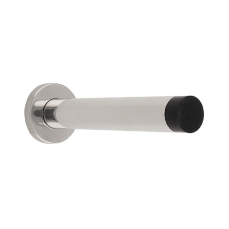 Eurospec Accessories Bright Stainless Steel / Door Stops Eurospec - 150 x 22mm - wall mounted doorstop on rose - concealed fix - polished stainless steel