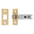 Eurospec Locks & Latches Satin Brass / Deadbolts Eurospec - Bolt-Through Tubular Deadbolt - Satin Brass - 76mm