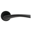 Eurospec Door Furniture Matt Black / Lever On Rose Eurospec - Designer Lever on Sprung Rose - Matt Black