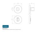 Eurospec Door Furniture Antique Brass / Yes Eurospec - Thumbturn and Release - Antique Brass