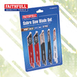 Faithfull 10 Piece Sabre Saw Blade Set 150mm - Wood & Metal