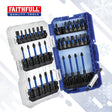 Faithfull 36 Piece Impact Screwdriver Bit Set with Case