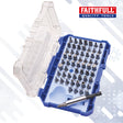 Faithfull 61 Piece Chrome Vanadium Security Screwdriver Bit Set
