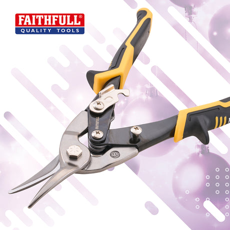 Faithfull Compound Aviation Snips - Straight Cut