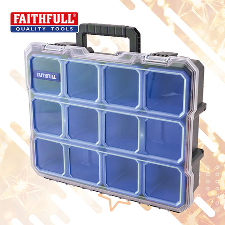 Faithfull Deep Professional Organiser with Removable Cups