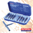 Faithfull Multi-Palm Ratchet Screwdriver & Precision Bit Set