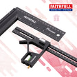 Faithfull Prestige Combination Square & 200mm Try Square Set