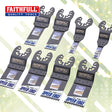 Faithfull Speed Edge 8 Piece Multi-Tool Blade Set