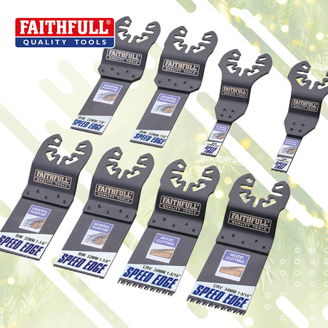 Faithfull Speed Edge 8 Piece Multi-Tool Blade Set